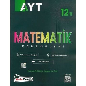 Kafa Dengi Yayınları YKS AYT Matematik 12'li Deneme