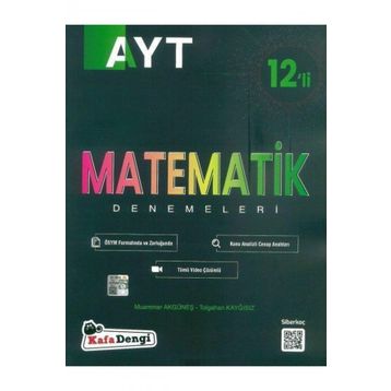 Kafa Dengi Yayınları YKS AYT Matematik 12'li Deneme