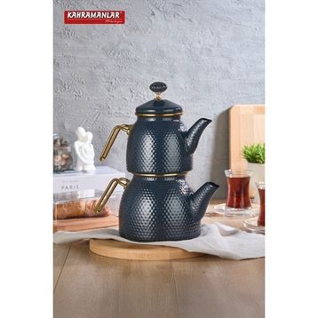 Kahramanlar Antrasit Emaye Çaydanlık 2 lt Orta Boy