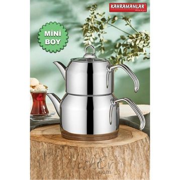 Kahramanlar Delux Mini Boy Platin 4 Parça Çaydanlık Takımı