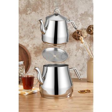 Kahramanlar Delux Mini Boy Platin 4 Parça Çaydanlık Takımı