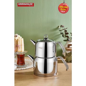 Kahramanlar Delux Mini Boy Platin 4 Parça Çaydanlık Takımı