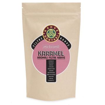 Kahve Dünyası 250 gr Öğütülmemiş Karamel Aromalı Filtre Kahve