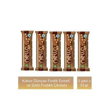 Kahve Dünyası 33 gr Fındık Ezmesi ve Bütün Fındıklı Sütlü Çikolata