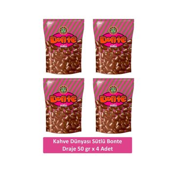 Kahve Dünyası Sütlü Çikolata Kaplı 50 gr Bisküvili Draje Bonte