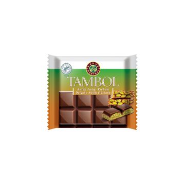 Kahve Dünyası Tambol 100 gr Sütlü Fıstık Krokanlı Çikolata