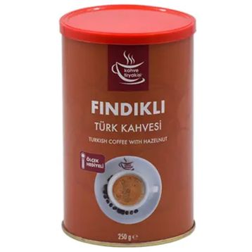 Kahve Tiryakisi 250 gr Fındıklı Türk Kahvesi Teneke