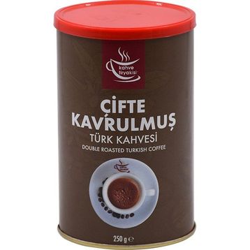 Kahve Tiryakisi 250 gr Teneke Çifte Kavrulmuş Türk Kahvesi