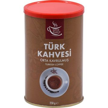 Kahve Tiryakisi 250 gr Teneke Orta Kavrulmuş Türk Kahvesi