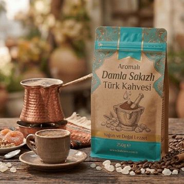 Kahvecibey 100 gr Damla Sakızlı Türk Kahvesi