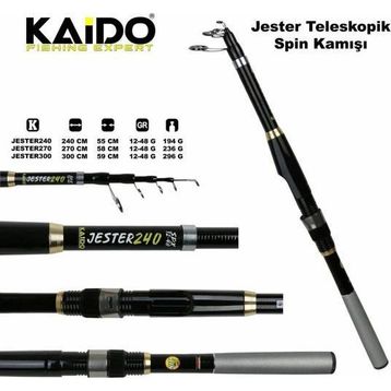 Kaido Jester 300 cm 12-48 gr Carbon Spin Kamışı