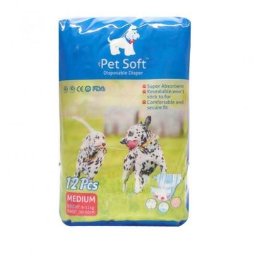 Kaixin Medium 30 50 cm 12'li Pet Soft Köpek İçin Alt Tuvalet Bezi