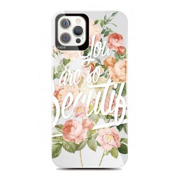 Kajsa Apple İphone 12 Floral Kapak Kılıf