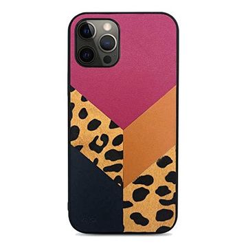 Kajsa Apple iPhone 12 Kılıf Glamorous Serisi Leopard Combo Kapak