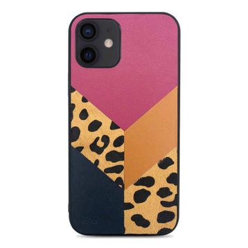 Kajsa Apple iPhone 12 Kılıf Glamorous Serisi Leopard Combo Kapak