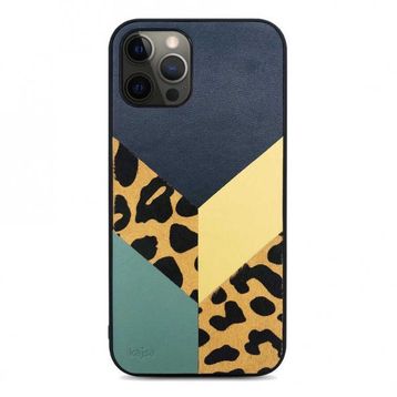 Kajsa Apple iPhone 12 Kılıf Glamorous Serisi Leopard Combo Kapak