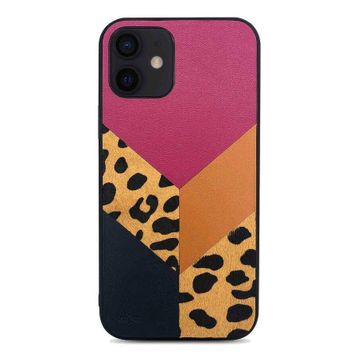 Kajsa Apple iPhone 12 Kılıf Glamorous Serisi Leopard Combo Kapak