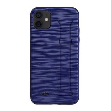 Kajsa Apple iPhone 12 Kılıf Wave Pattern Handstrap Kapak