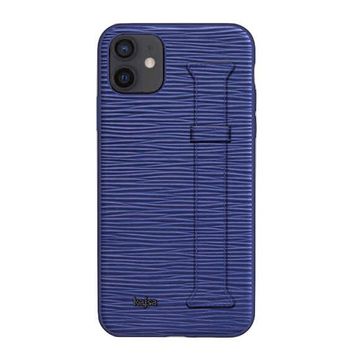 Kajsa Apple iPhone 12 Kılıf Wave Pattern Handstrap Kapak