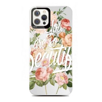 Kajsa Apple İphone 12 Pro Floral Kapak Kılıf