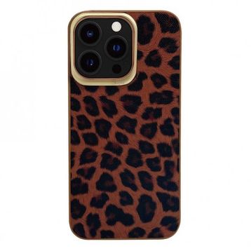Kajsa Apple iPhone 13 Kılıf Glamorous Serisi Leopard Combo Kapak