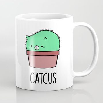 Kaktüs Catcus Porselen Kupa Bardak