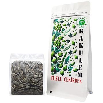 Kakulem 1 kg Sertifikalı Kavrulmuş İri Boy Tuzlu Ay Çekirdeği