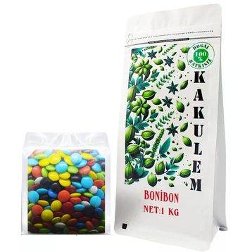 Kakulem 1 kg Sertifikalı Renkli Şekerler Bonibon Draje