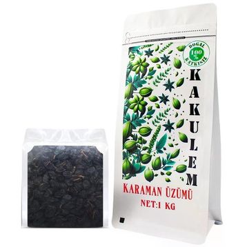 Kakulem 1 kg Sertifikalı Siyah Çekirdekli Karaman Üzümü