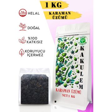 Kakulem 1 kg Siyah Çekirdekli Karaman Üzümü