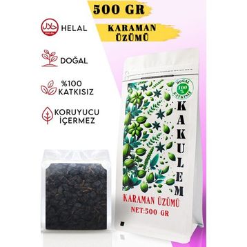 Kakulem 500 gr Sertifikalı Siyah Çekirdekli Karaman Üzümü