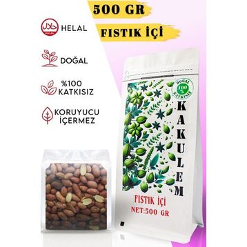Kakulem 500 gr Sertifikalı Tuzsuz Kavrulmuş Fıstık İçi