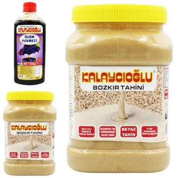 Kalaycıoğlu 2x935 gr Bozkır Beyaz Tahin + 950 gr Üzüm Pekmezi