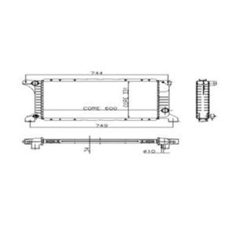 Kale 0206151ab Radyatör Transit T12-t15 Kısa Tip 1 Sıra Alb Sistem