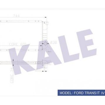 Kale 0206151ab Radyatör Transit T12-t15 Kısa Tip 1 Sıra Alb Sistem