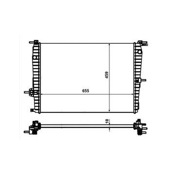 Kale 0559011AB Motor Radyatörü