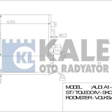 Kale 342395 VW Polo Audi A1-A1 Sportback Seat Ibiza V-Toledo IV AL-AL Klima Kondenseri