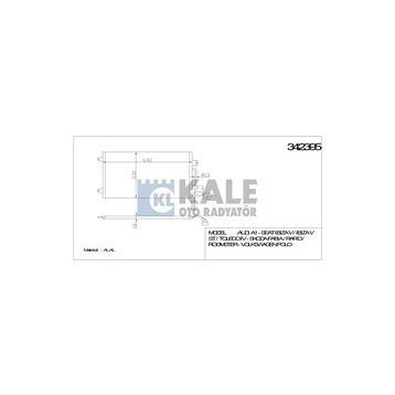 Kale 342395 VW Polo Audi A1-A1 Sportback Seat Ibiza V-Toledo IV AL-AL Klima Kondenseri