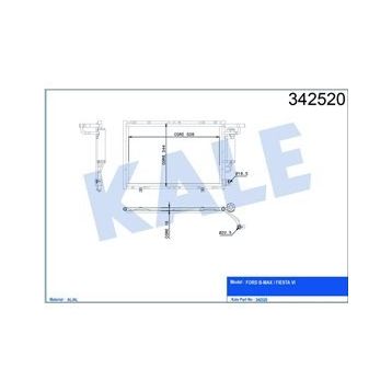 Kale 342520 Oto Klima Radyatörü