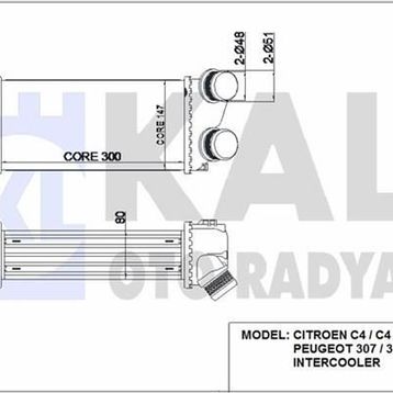 Kale 344000 Turbo Radyatörü /İnterkol