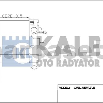 Kale 345060 Oto Turbo İnterkol Radyatörü