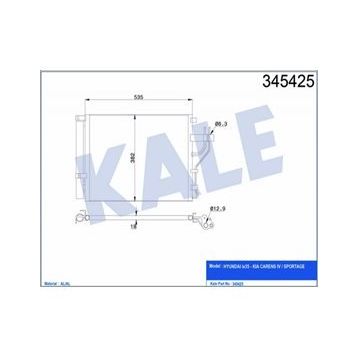 Kale 345425 Klima Radyatörü