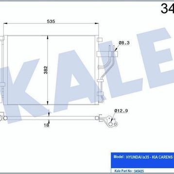 Kale 345425 Klima Radyatörü