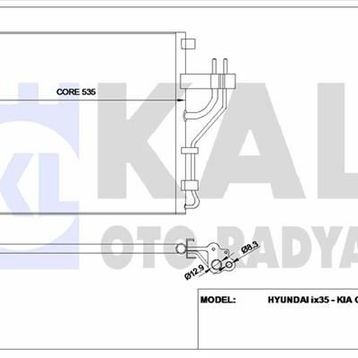 Kale 345425 Klima Radyatörü