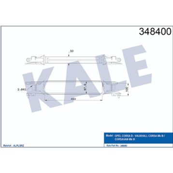 Kale 348400 Turbo Radyatörü /İnterkol