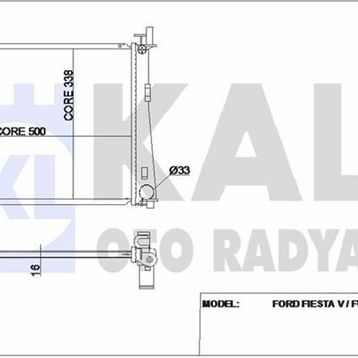 Kale 349600 Motor Radyatörü