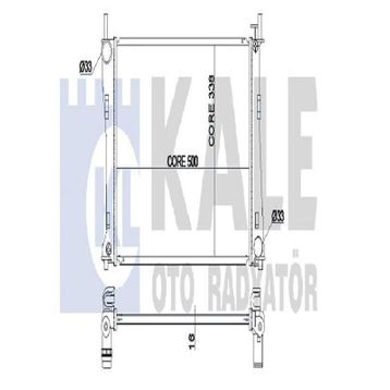 Kale 349600 Motor Radyatörü