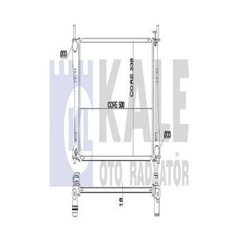 Kale 349600 Motor Radyatörü
