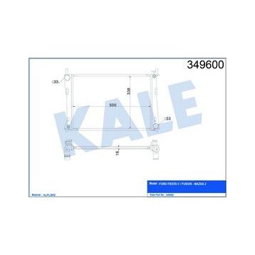 Kale 349600 Motor Radyatörü