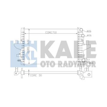 Kale 354100 Transporter V Multivan V 1.9TDI 2.0 03-09 MT Ac Nac Brazing 710x Su Radyatörü